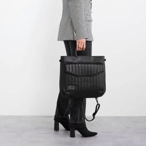 BEIS- THE MESSENGER BACKPACK- BLACK